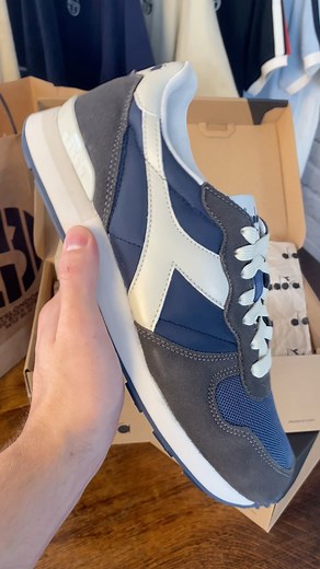 Diadora’s iconic Camaro runner returns from their ‘80s catalogue, crafted from cow suede leathers 👟 Available online & in-store now: https://www.stuartslondon.com/diadora-m27 #stuartslondon #diadora | Stuarts London