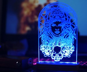 DIY Decorative Acrylic RGB LED Lamp