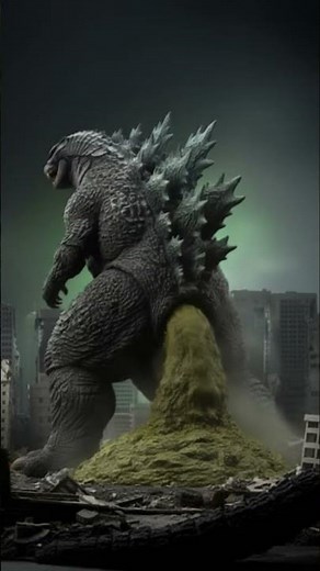 Awww Godzilla took a crap#Godzilla #Poop