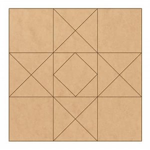 Unfinished Wooden Barn Quilt Sign to Paint | DIY Country Wall Art and Quilting Craft Kit | Rustic Farmhouse Decor (21 inches, Hourglass) AVTRBoutique