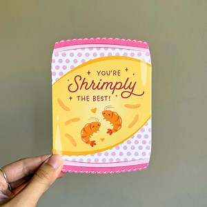 Shrimp Chips Greeting Card | Asian Nostalgic Foodie Snack Card | Comfort Food Stationery | Die Cut Card | Any Occasion Card | Blank Inside - Etsy Canada