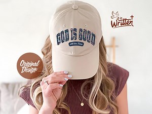 God is Good Christian Hat PNG: Floral Baseball Cap Sublimation Design (digital Download) - Etsy