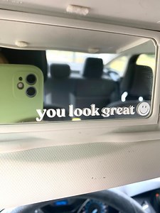 Sticker rétroviseur de voiture | Sticker rétroviseur de voiture tendance | Sticker Vous avez fière allure | Sticker miroir mignon | Stickers voitures tendance | Stickers miroir - Etsy France