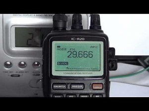 Icom IC R20 Basic Operations - Tuning Steps