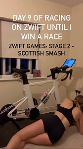 Day 9 of racing on Zwift until I win a mixed race. Gave the 2nd Stage of Zwift Games a go. Perfect position with 1km to go, but overthought when to fully unleash the kick. We go again! Stats: Scottish Smash, 18km, 27:31, 3.6W/kg, average 219W - 7th #zwift #zwiftracing #cycling #spinning #indoorcycling #racing #zwiftride | Caryl Granville Moore