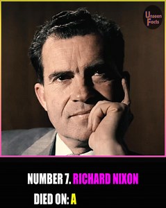 Remembering Richard Nixon, the 37th President of the United States, who died in 1994 at the age of 81 after suffering a stroke. #reels #reels2025 #richardnixon #37thpresident #usa #stroke | Unseen Facts Compilations