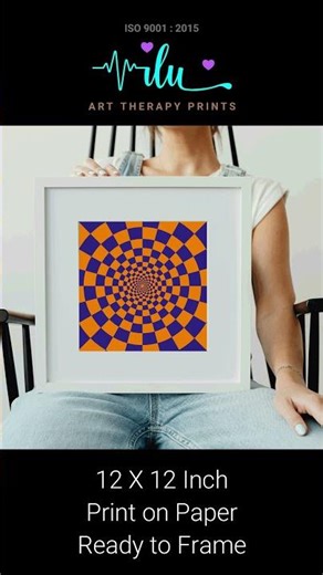 This Anxiety Grounding Wall Art Calms Your Brain in 10 Seconds (Visual Therapy Print)