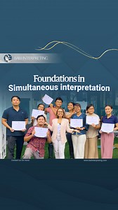 From our 3 days intensive course: Foundations in Simultaneous Interpretation. What an amazing days we have together! We have been totally in awe to see the progress of our young interpreters! Not only being able to manage their stress and knowing how to work with their voice better, they have shown improvement in their delivery and production and a strong sense of appreciation to learning and community. Our work is intense and if we can build a positive culture and strong team work, coupled with