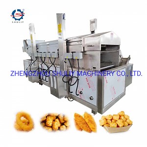 [Hot Item] High Quality Onion Rings Frying Machine Sweet Potato Chips and Banana Chips Frying Machine for Sale