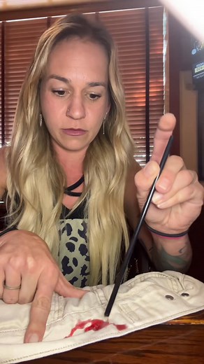 Testing to see if white wine can get red wine stains out of clothes😂 #redwinestain #whitewine #redwine #bartender | Michelle Bartender