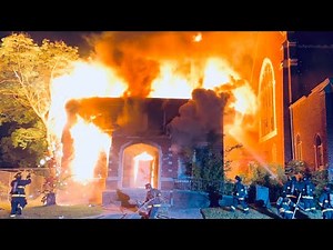 Detroit Fire 2nd Alarm - Early Arrival Church Rectory Fire (Bethune St & Rosa Parks Blvd)