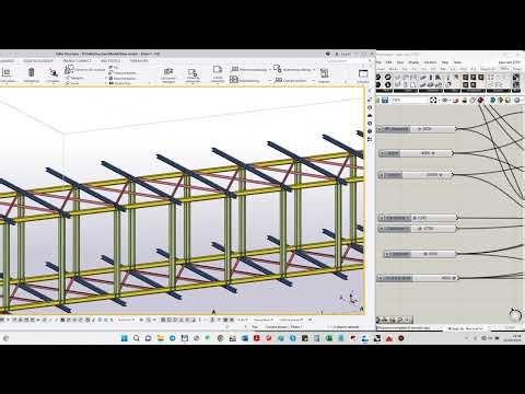 Using Grasshopper to make a pipe rack for Tekla.
