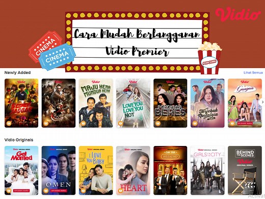 Cara Berlangganan Vidio Premier