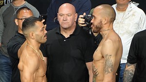 Video replay: UFC 314 ceremonial weigh-ins