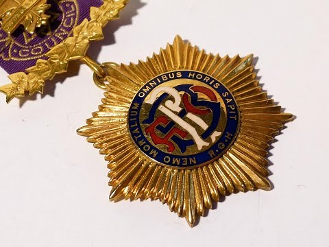 6 Royal Antediluvian Order of Buffaloes Jewels (RAOB) ⭐️ 1915 Gold Jewel