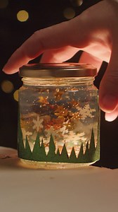 DIY // Homemade snow globe // "Wow!" the nephew exclaims as he turns the snow globe to explore more and more of the drawing. Follow Anna's steps for a simple and cosy project which can gather adults and children alike. Find the guide for this DIY project on the sisters’ website http://www.sostrenegrene.com/ie/diy/-d-14942 | Søstrene Grene