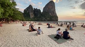 9.5K views · 843 reactions | Sunset on Railay Beach, Thailand  | Thailand Travel | Facebook