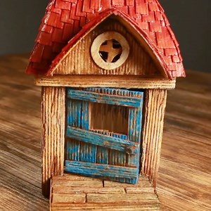 Rustic Fairy Door Lamp Using Cardboard Boxes❣ | Creative Mom