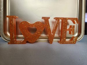 Love Resin Sign - Etsy Australia
