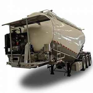 [Hot Item] 45000L Bulk Cement Tank Trailer for Dry Powder Material Transportation