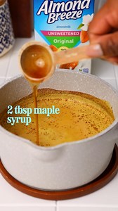 Golden milk, but make it better with Almond Breeze. ✨ Creamy, smooth, and dairy-free. | Blue Diamond Almond Breeze