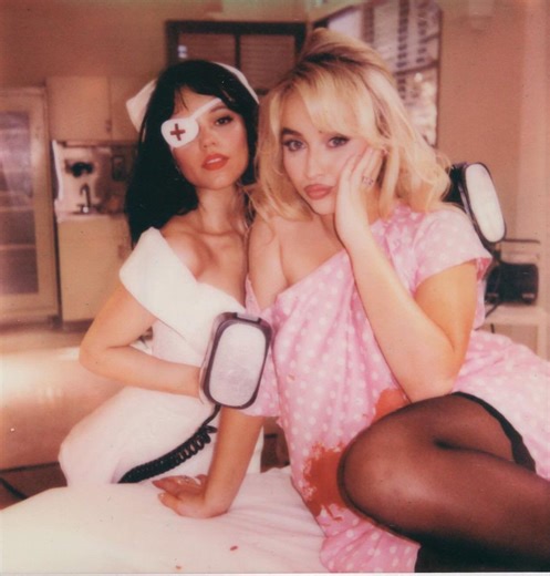 We need to talk about Sabrina Carpenter and Jenna Ortega in the "Taste" music video