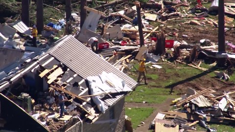 AERIALS: Tornado devastation in Somerset, KY area