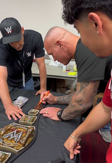 This is my journey of getting the 13 people who held the wwe spinner belt to sign my belt @WWE @WWE on NETFLIX @MikeTheMiz @The Rock @enlightenedjeffhardy @Dave Bautista @randyorton @Triple H @John Cena @Fanatics @Fanatics Authentic #WWE #prowrestling #journey