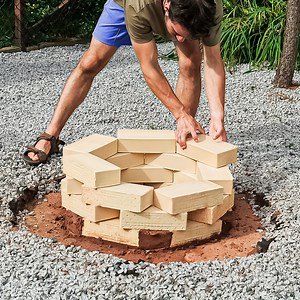 299K views · 245 reactions | DIY Fire Pit Made Out Of Bricks and Cement! | Crafty Panda How | Facebook