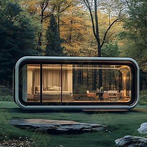 [Hot Item] Cheap Movable Space Capsule House Villa Prefab Container Home Portable Tiny Apple Cabin Pod