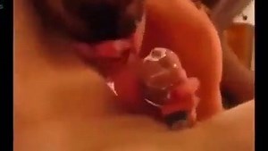 Caged Cuck. Hotwofe gets hammered.