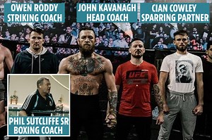 Meet Conor McGregor’s team including head coach John Kavanagh, amateur boxing legend and UFC star's sparring partners