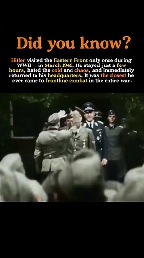 The Day Hitler Saw the Eastern Front — and Ran Back Home