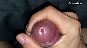 POV thick cumshot at midnight