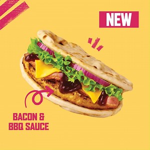 🥓💥 BACON NEWS FOR FLATBREAD FANS 💥🥓 Meet our newest flame, the Chicken & Bacon Flatbread. Flame grilled with 100% chicken breast, bacon and a BBQ sauce, find at your nearest Morrisons bit.ly/3CUAcS6 | RUSTLERS