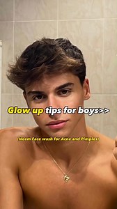 glow-up tips for boys. Homemade face wash for acne and pimples . #DIYGlowSkin #SkincareHacks #NaturalGlow #HomemadeSkincare #GlowingSkinSecrets #RadiantComplexion #HealthySkinTips #BeautyAtHome #GlowingSkinRemedies #NaturallyBeautiful | Beauty Cafe Salons