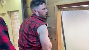 muscled redneck fucked raw in forest cabin