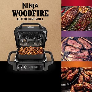 Now you can make your air-fried favorites outdoors and add 100% real woodfire flavors. | Ninja Kitchen
