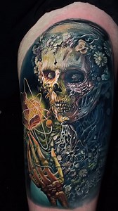 Circle of life 💀🔄🌳 Intenze Pro Team Artist: @boristattoo #skeleton #life #death #nature | Intenze Tattoo Ink