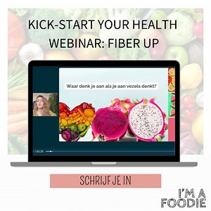 Ben je al bekend met mijn online programma: Kick-start your health? 😍 Dit programma helpt je om terug te gaan naar de basis van pure en voedzame voeding. Geen supplementen, detoxes of quick fixes...💊 Maar een solide voedingspatroon dat echt voor jou werkt. Voel je weer fit, vol energie en meer in control!💪🏻⚡️ Afgelopen april gaf ik de eerste sessie: Fiber Up! Door vezels toe te voegen met echt en puur eten, doe je iets fantastisch voor je gezondheid. Meer energie en beter in je vel. Hoewel v