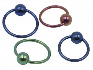 BCR Ball Closure Rings Grade 5 Titanium Captive Bead Ring 6mm - 14mm  | eBay UK