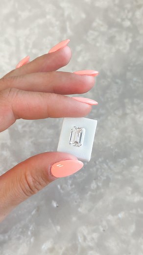 5.07 Lab Created Colorless Emerald Diamond #labdiamond #lab #labcreated #emerald #emeraldcut #colorless #trendy #relatable #engagement #engaged #proposal #girls #girlfriend #boyfriend #minnesota | Exclusively Diamonds