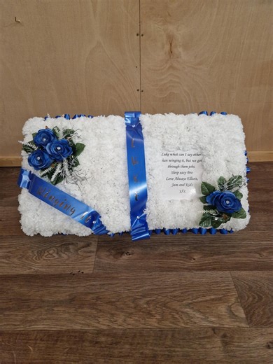 Open Bible Book Funeral Flowers Artificial Tribute Grave Memorial - Etsy