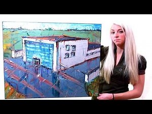 Original Oil Painting for sale m815 on wrap Stretched Canvas by David Padworny