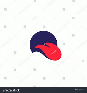 Tongue Sticker Vector Logo Stock Vector (Royalty Free) 1125155312 | Shutterstock