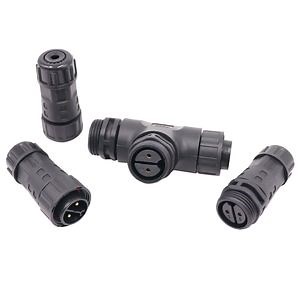 [Hot Item] M20 Male Female Electrical Solder Wire 2 Pin Waterproof T Type Power Connector IP67