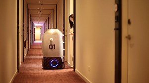 1.5K views · 20 reactions | Yoshi and Yolanda, our resident robots, are not only there to lend a helping hand, but they have a habit of putting a smile on a lot of faces at YOTEL Singapore! | YOTEL | Facebook