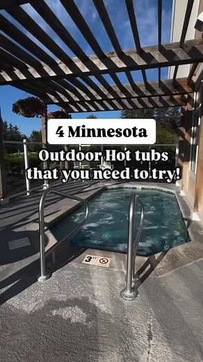 4 Minnesota Outdoor Hot Tubs you need to try! {send this to someone you want to hot tub with} . 📍 1. Larsmont Cottages in Two Harbors, Mn 📍 2. Grandview Lodge in Nisswa, Mn 📍 3. Pier B Resort in Duluth, Mn 📍 4. Solus Spa at Canopy Minneapolis Follow @the_minnesota_gal for more fun! #exploreminnesota #minnesota #lakesuperior #upnorth #hottubs #relax #vacation #resorts #minnesotagal #mngal #vacation | The Minnesota Gal