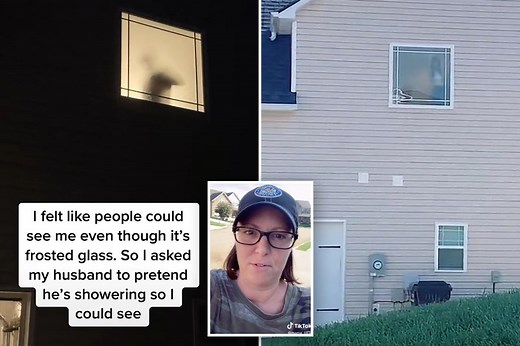 Mom realizes she’s been flashing neighbors from bathroom window in hilarious video