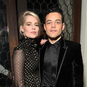 Rami Malek and Lucy Boynton Have a Date Night Before the Oscars